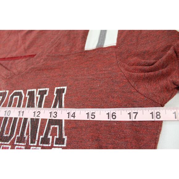 Arizona Cardinals NFL Womens Team Apparel Red V Neck T Shirt Size Large - Picture 6 of 7